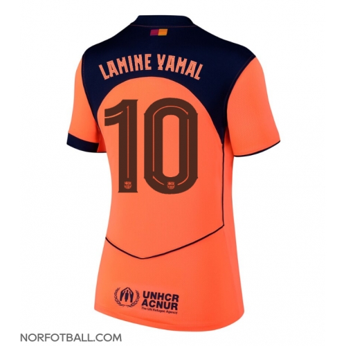 Billige Fotballdrakt Barcelona Lamine Yamal #10 Replika Tredjedrakt Dame 2025-26 Kortermet Billige Fotballdrakt Barcelona Lamine Yamal #10 Replika Tredjedrakt Dame 2025-26 Kortermet